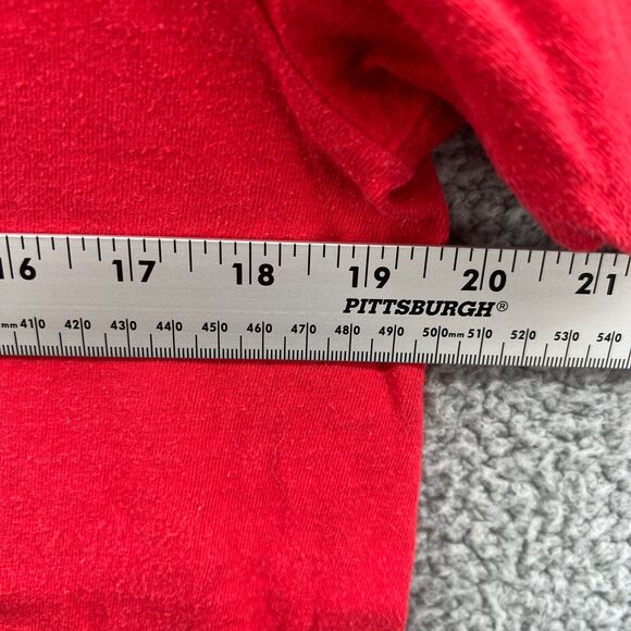 Vintage Oneita Power T pre-shrunk single stitch Puff Maui T-shirt Red size Large - Picture 7 of 13